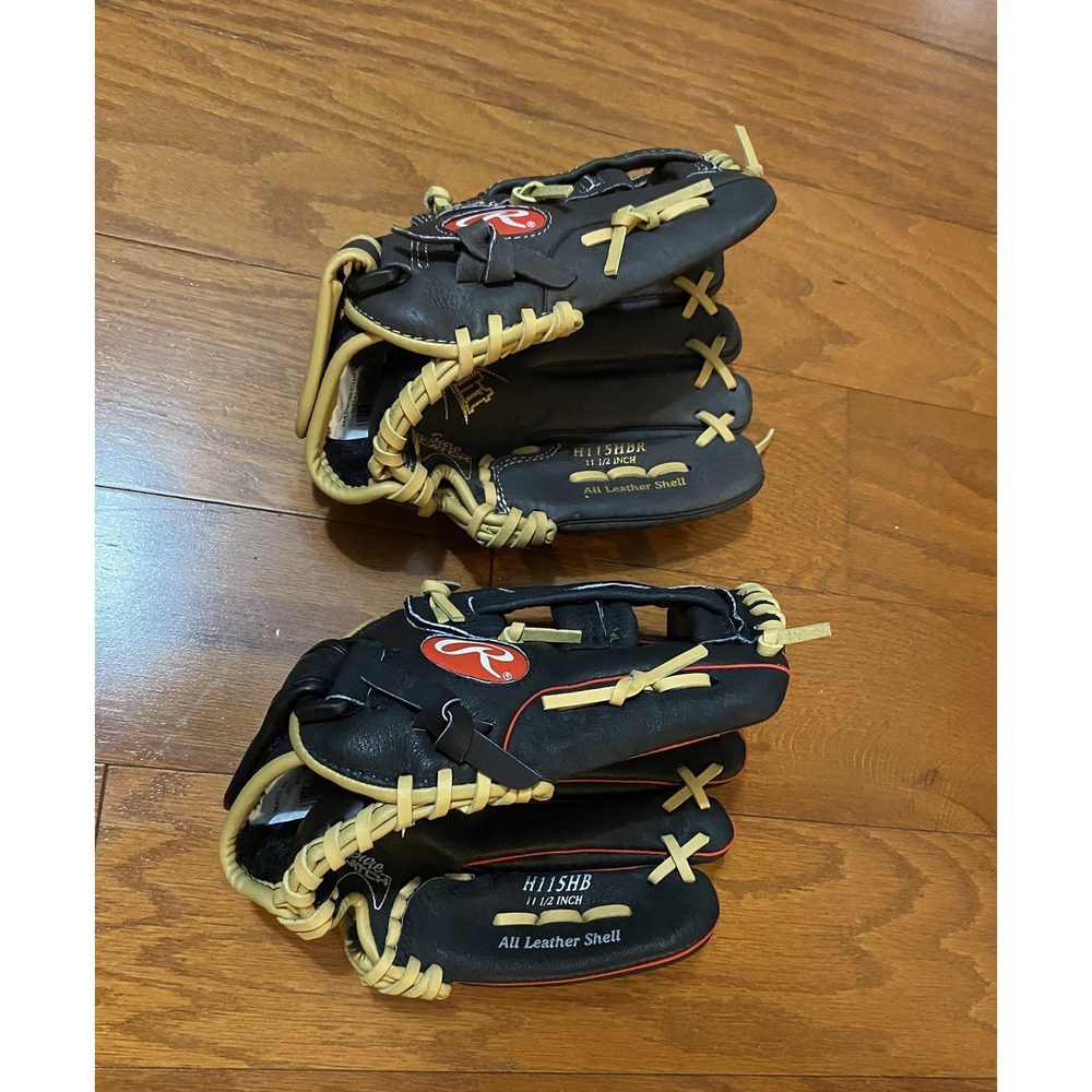 Rawlings Highlight Series H115HBR 11.5" Youth Leather Baseball Glove RHT 5115HB